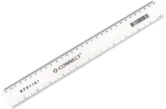 Q-Connect 300mm/30cm Clear Ruler