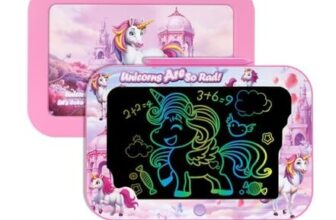 QASUN 10-Inch LCD Drawing Tablet for Kids, Mess-Free Colouring