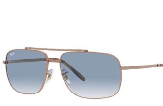 RAY-BAN Womens Blue & Rose Gold Sunglasses 62mm W/Code