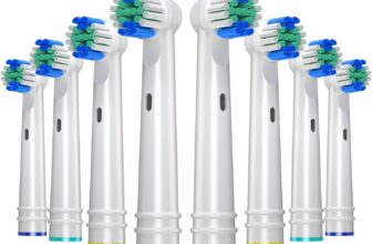 REDTRON Toothbrush Heads for Oral B Electric Toothbrushes, Replacement Brush Head for Oral B(8 Pack), EB17-P Precision Clean Brush Heads Fit for pro 1000/3000/5000, Vitality Smart Genius Series