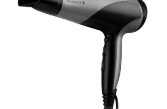 REMINGTON Ionic Dry 2200 D3190S Hair Dryer – Black and Silver