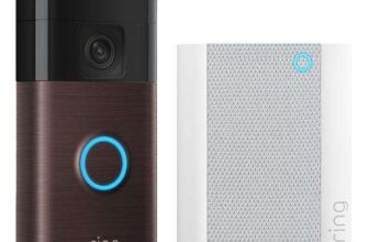RING Battery Video Doorbell (3rd Gen, Venetian Bronze) & Chime (2nd Gen) Bundle
