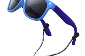 RIVBOS Kids Sunglasses Polarized Rubber UV Protection with Glasses