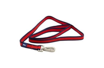 RNLI Stripe Dog Lead, Navy/Red