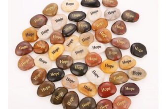 ROCKIMPACT 50-Pack Hope Engraved Inspirational Stones Keepsake