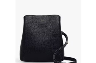 Radley Dukes Place Leather Small Compartment Crossbody Bag, Black