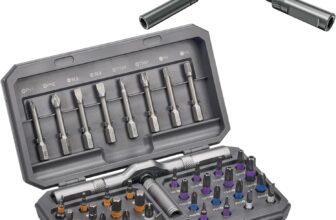 Ratchet Screwdriver Set, 42 in 1 Magnetic Screwdriver Sets, Multi S2 Steel Bit Magnetic with Detachable Ratchet Handle, Portable Repair Tool Set for Gifts, Furniture, Bicycle and DIY