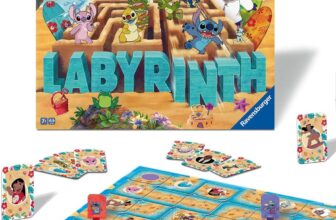 Ravensburger Disney Stitch Labyrinth The Moving Maze Game Family Strategy Board Game for Kids & Adults Age 7 Years Up – 2 to 4 Players