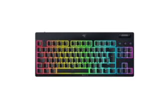 Razer BlackWidow V4 Tenkeyless HyperSpeed Low Profile – Wireless Hot-swappable Gaming Keyboard (HyperSpeed Wireless & BT, Multi-Function