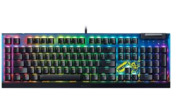 Razer BlackWidow V4 X – Fortnite Mechanical Gaming Keyboard RGB ( 6 custom macro keys, Doubleshot ABS keycaps) QWERTY US-Layout Fortnite