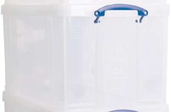Really Useful Plastic Storage Box 84L, Clear – Pack of 3