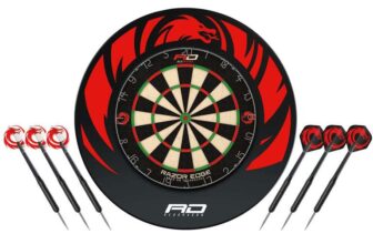 Red Dragon Dartboard Surround Set – Choose Razor Edge or Super Series – Complete Dartboard Set Up