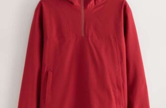 Red DryTech Waterproof Hooded Anorak Jacket – Size S-2XL – Free C&C