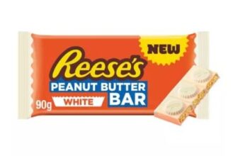 Reeses White Chocolate Flavour Peanut Butter Bar 90g