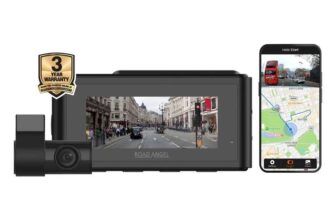 Refurbished – Road Angel Halo Play 4K Dual Dash Cam with 3.2 Screen, Parking Mode & Quick Release mounting, 3 year warranty – w/code