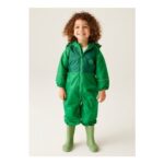Regatta Dark Green Kids Mudplay III Breathable All in 1 (6-72 Months)