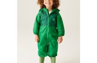 Regatta Dark Green Kids Mudplay III Breathable All in 1 (6-72 Months)