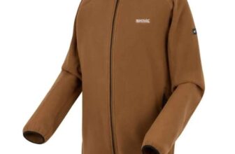 Regatta Hadfield Mens Full Zip Fleece with Zipped Pockets – sizes S – 4XL – Brown – With Code & Free Delivery with sign up