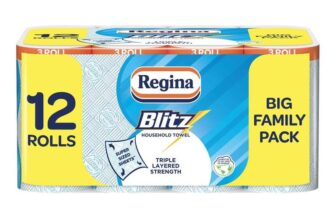Regina Blitz Household Towel, 4 x 3 Pack (70 Sheets) – In Store