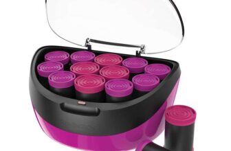 Remington Heated Hair Rollers (Set of 12 Velvet Flocked Rollers in 2 Jumbo Sizes (35mm & 40mm)