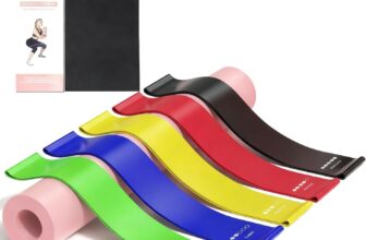 Resistance Bands for Working Out – Elastic Exercice Loop Hip Booty Stretch Yoga Pilates Gym Flexbands for Men Women, 5 Pcs Professional Resistance Bands