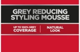 Restoria Grey Reducing Styling Mousse for Men – Hair Mousse That Helps Get Rid Of Your Greys & Give a Long-Lasting Style, Up to 100% Grey Coverage – Vegan, 200ml