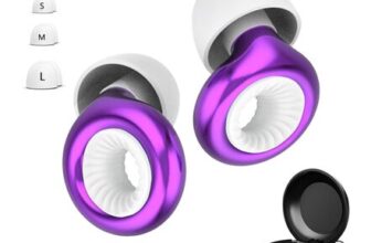 Reusable Ear Plugs for Sleep, 25dB Noise Reduction, 8-Tip Set