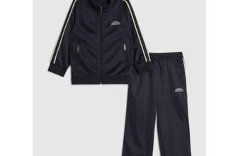 River Island Mini Boys Tracksuit Set Navy Funnel
