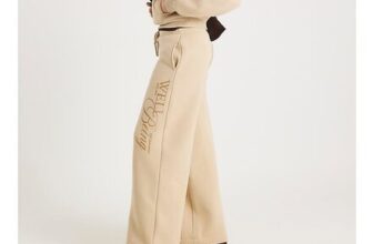 River Island River Island Womens Wide Leg Joggers Beige NYC