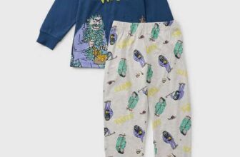Roald Dahl Kids Blue The Twits Pyjama Set 99p C&C