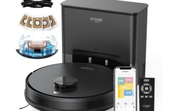 Robot Vacuum Cleaner and Mop with Self-Empty Station,5000Pa