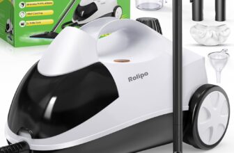 Rolipo Steam Cleaner, Steam Pressure: 4 bar, Power: 2000W, Tank: 2L, High Temperature Powerful, Removes Grease, Stains, For Living Room, Kitchen, Bathroom, Complete Accessory Kit