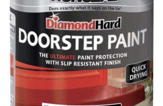 Ronseal DHDSPB250 Diamond Hard Doorstep Paint Black 250ml