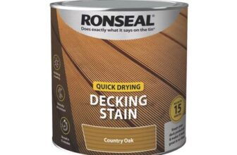 Ronseal Quick Drying 2.5Ltr Country Oak Anti Slip Decking Stain