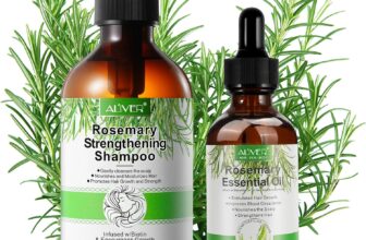 Rosemary Oil Hair w/Rosemary Shampoo for Hair Growth, Rosemary Essential Oil, Organic Rosemary Oil Shampoo with Biotin, Stimulates Hair Growth, Anti Hair Loss Rosemary Mint Shampoo for Women and Men