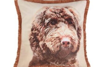 Rosie the Dog Printed Velvet Cushion