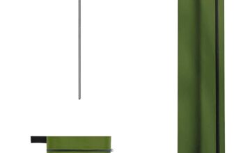 Rotary Washing Line Cover Waterproof Heavy Duty Outdoor Rotary Dryer Cover with Zip, UV Resistant Weather Resistant Protection for Laundry Airer (165x16x16cm) – Green