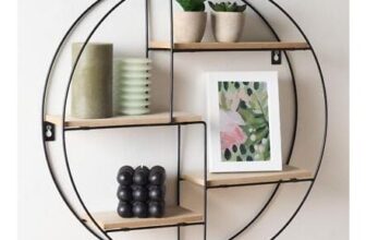 Round Multi Tier Shelf Foldable Home Decor Wall Display