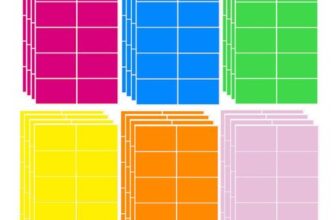 RuiChy 240 Self-Adhesive Color Coding Stickers 76x51mm