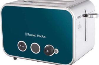 Russell Hobbs 2 Slice Distinctions Toaster – Extra wide & long slots, 6 Browning levels & Defrost with voucher