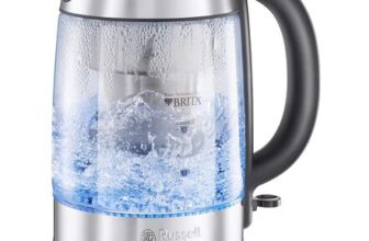 Russell Hobbs BRITA Filter Purity Glass 1.5L Electric Cordless Kettle