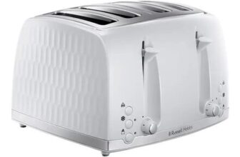 Russell Hobbs Honeycomb 26070 4 Slice Toaster – White