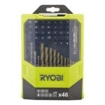 Ryobi RAK46MIX Mixed Drilling and Driving Bit Set, 46 Piece