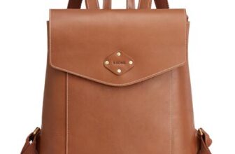 S-ZONE Womens Leather Backpack