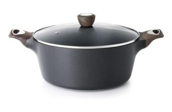 SENSARTE Non-Stick Soup Pot with Lid, 4.2 L Induction Compatible