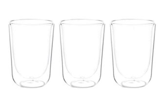 SILVERCREST Insulated Cappuccino Glasses – 3 Pack