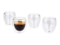 SILVERCREST Insulated Espresso Glasses – 4 Pack