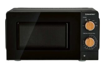 SILVERCREST Microwave – black/beige