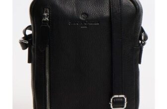 SIMON CARTER Black Grained Bag