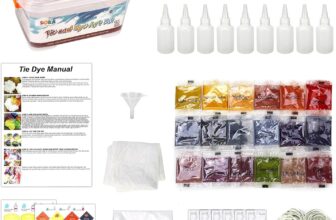 SOKA Tie Dye Party Kit – 18 Vibrant Colours Permanent Non-Toxic Fabric Complete Art Set for Creative Homemade DIY Craft Party Activities Games for Girls Children Kids Family